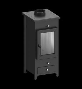 Польська піч на дровах до 55 м&sup2; сталева Hitze LEGNO 5,5 кВт 897х385x350 мм LEGNO фото