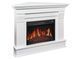 Камінокомплект кутовий ArtiFlame Albion Corner AF23S білий з обігрівом і звуком горіння вогню