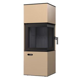 Сталева піч BOKAR Forum (9,2 kW) Black Ceramtex Beige 222414Be фото