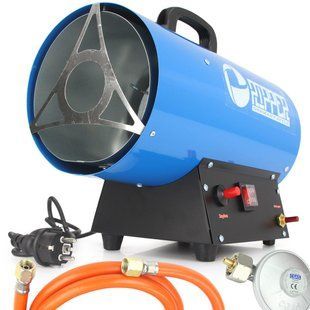 Газова теплова гармата обігрівач RIPPER 20 кВт M80925R + редуктор + шланг M80925R фото