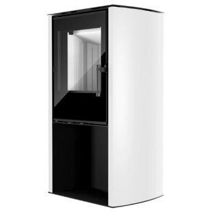 Польська піч на дровах до 65 м&sup2; стальная Hitze CANE S White 6,5 кВт 1019x550x400 мм CANE S White фото