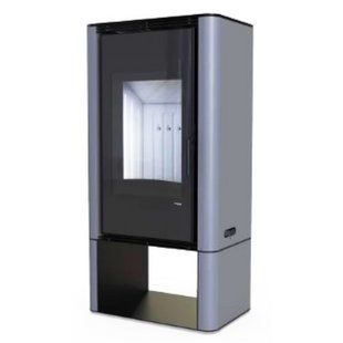 Сталева опалювальна піч Defro Home SOLUM LOG Сірий (118.9 х 60 х 40 см) Solum Log Grey фото